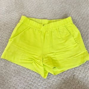 Neon Yellow Stretchy J. Crew Shorts